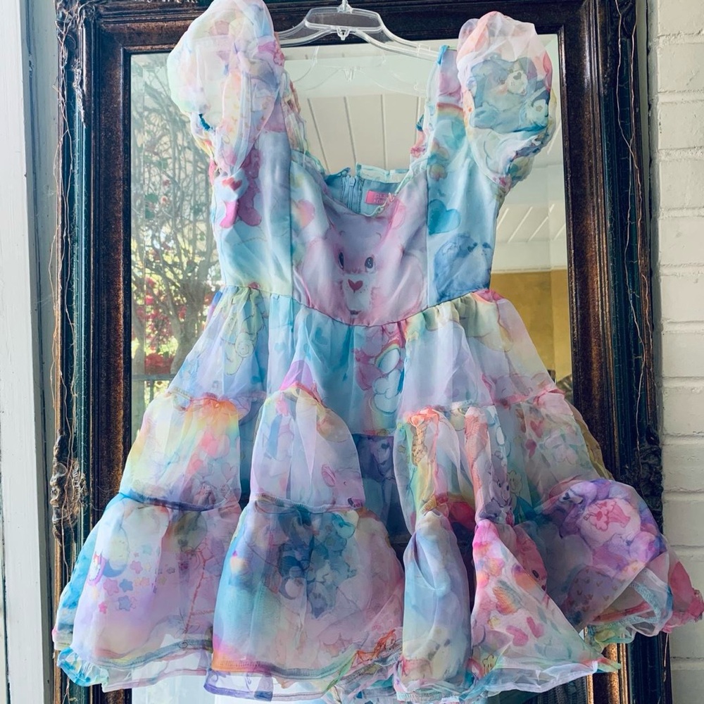 New Care Bears x Dolls Kill Ruffled Party Dress